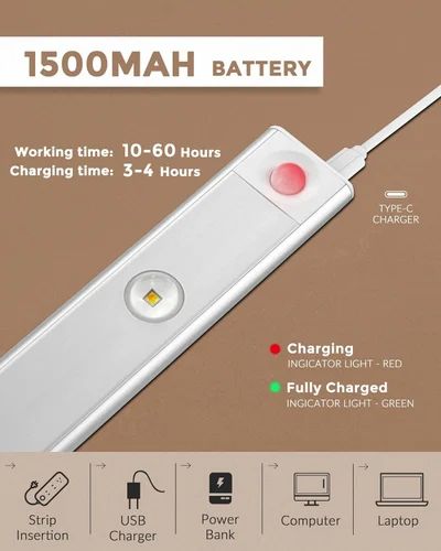 3-in-1 Rechargeable LED Sensor Light